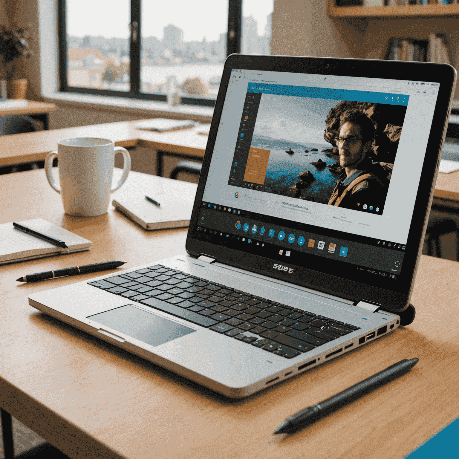 StudyMate 5000 laptop with a durable build, convertible design, and stylus support